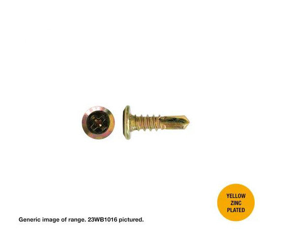 Self Drilling Wafer Head Zinc Screws